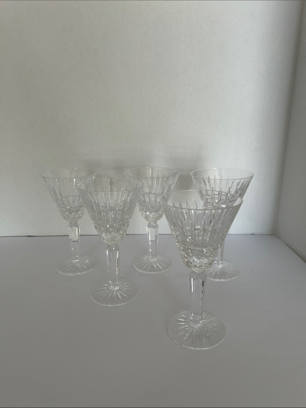 Waterford “ Maeve” Crystal Cut Wine Glasses